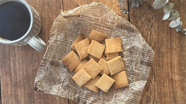 【トースターで焼く】米粉の「メープルクッキー」がサックサク♪はかり不要で食べきりサイズ【元パティシエ直伝】