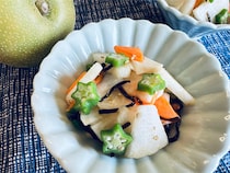 【梨入れるだけで】デパ地下のデリ風!?「梨と大根のゴマ昆布和え」作ろう！甘じょっぱ沼に溺れる～♡【農家直伝】