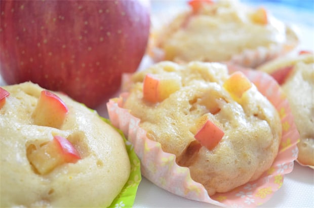 【はちみつで生地しっとり♡】りんごゴロゴロ!甘酸っぱ「蒸しケーキ」作ってみた♪【りんご産地の農家直伝】