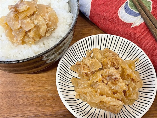 【ご飯のお供】簡単ズボラ飯「玉ねぎの田舎みそ」作ってみた!トロトロ甘辛いみそダレでご飯がススム!