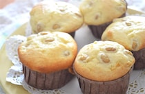 お豆をマルっと入れる「大豆マフィン」作ってみた！フワフワ生地にやわらかお豆が優しい♡【農家直伝】