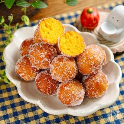 【バター香るかぼちゃドーナツ】冷めてもモッチモチ！