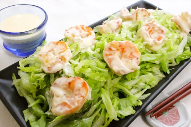 【揚げないエビマヨ】背中をパカッと切って焼け♪爽やかコクまろ「エビのレモンマヨネーズ焼き」作ってみた！