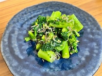 【カリカリに炒めて優勝！】春なので「菜の花のじゃこ和え」作ってみた！ゴマ＆ゴマ油で香ばし度100倍♪