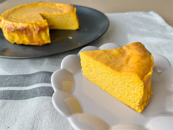 【高たんぱく・低脂質スイーツ】ギリシャヨーグルトで濃厚リッチに♡「かぼちゃチーズケーキ」作ってみた！