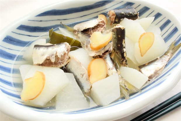【初心者向け魚料理】イワシと大根の「塩酢煮」が衝撃の透明感!しょうがの刺激でキリッと風味の煮物に!!
