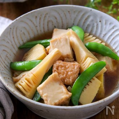 【たけのこと厚揚げのほっこり煮物】手軽にできる♪