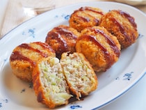 【春限定】メンチっぽいのに軽やかな「春キャベツカツ」作ってみた！パン粉は薄めでふんわりシャキサクッ♪