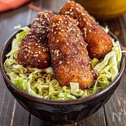 バリ旨♡ソース《豆腐カツでソースカツ丼》
