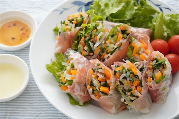 【シャキシャキ特化】ニラともやしで「食感やみつき生春巻き」作ってみた!生ハムで旨味マシマシ♪【農家直伝】