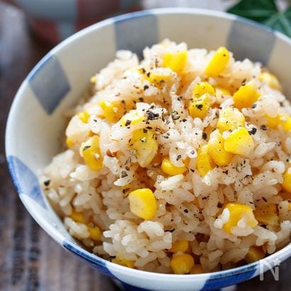 バター醤油香る♡とうもろこしの炊き込みご飯【#炊飯器】