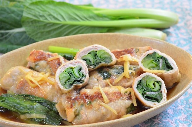 【肉巻きを煮たら…】あっさり料亭味♡「豚肉と小松菜のさっと煮」作ってみた!お出汁が優しい〜【農家の知恵】