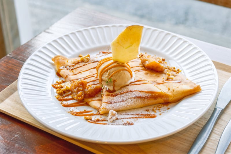 焼きりんごバタークレープ