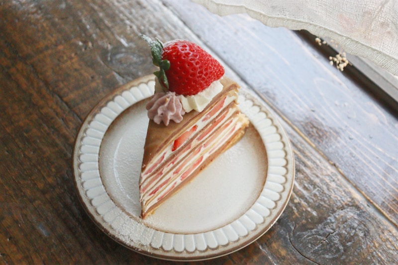 いちごとチョコのミルクレープ