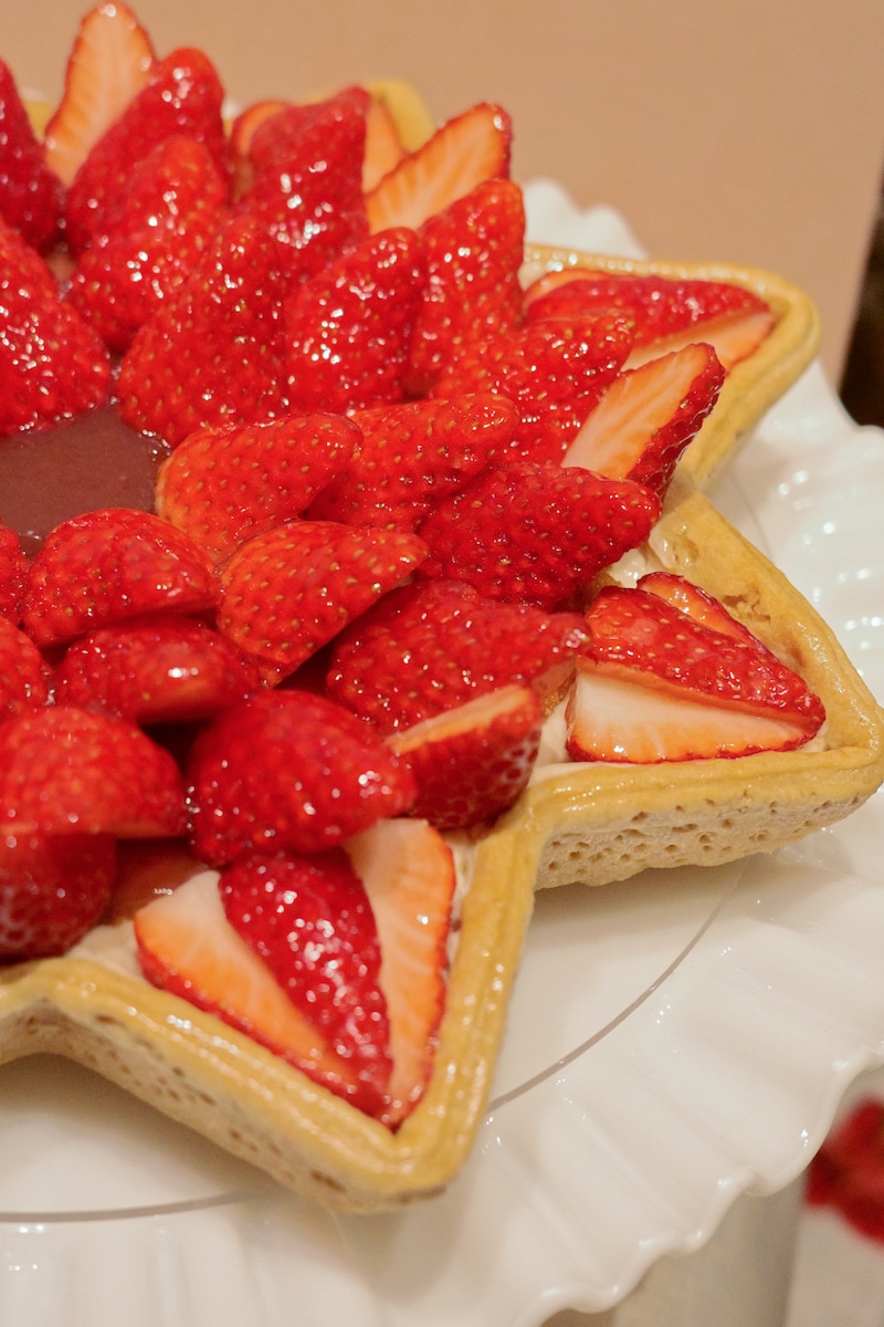 静岡県産 “きらぴ香”のタルトのアップ