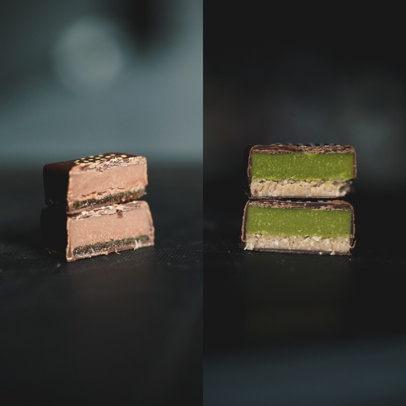 （左）ライムパイン　（右）レモン抹茶