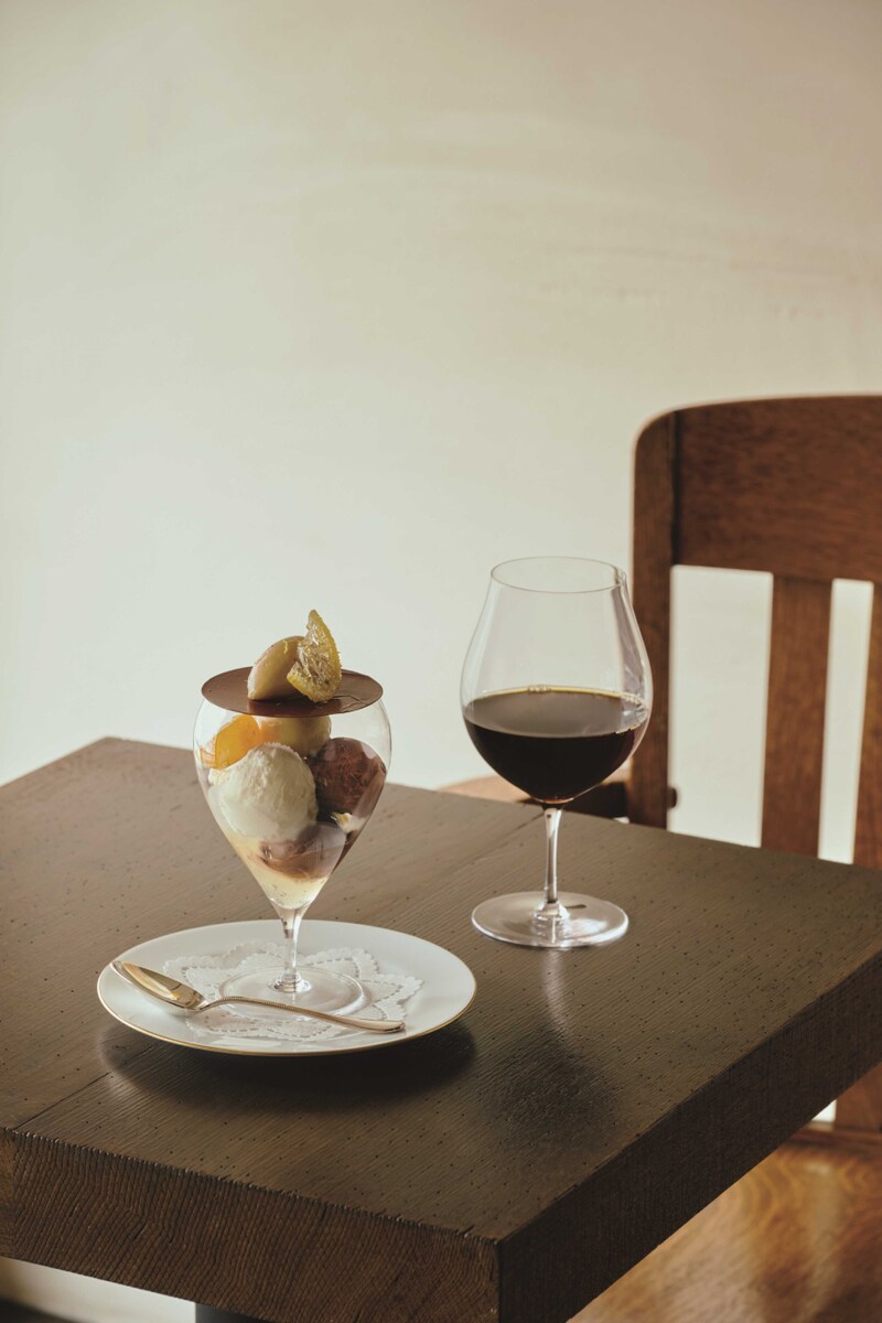 蕪木のパフェとコーヒー