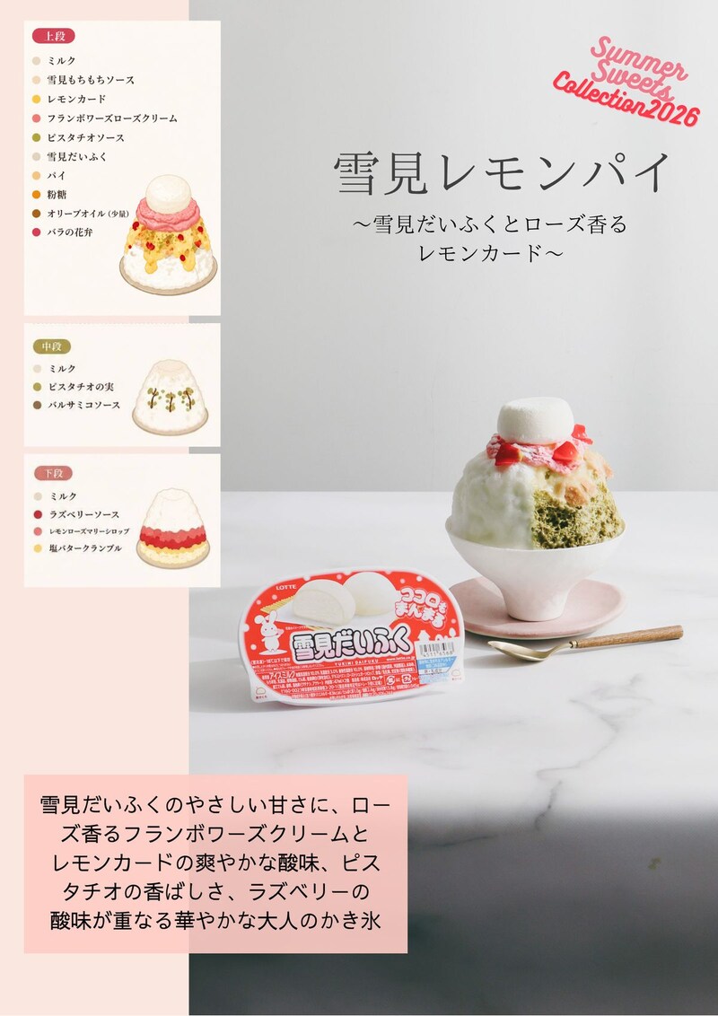 2.ロッテ「雪見だいふく」がかき氷に!? アイス勉強家と名古屋の人気店がタッグを組んだ奇跡のもちもちソースに恋する