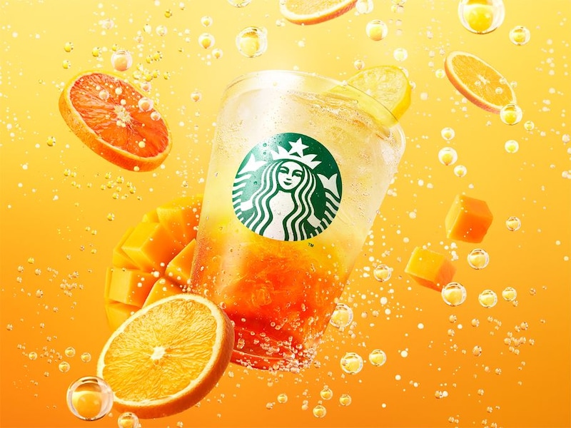 スターバックスコーヒージャパン｜シュワっと爽快なソーダ『チラックス ソーダ オレンジ ＆ マンゴー』