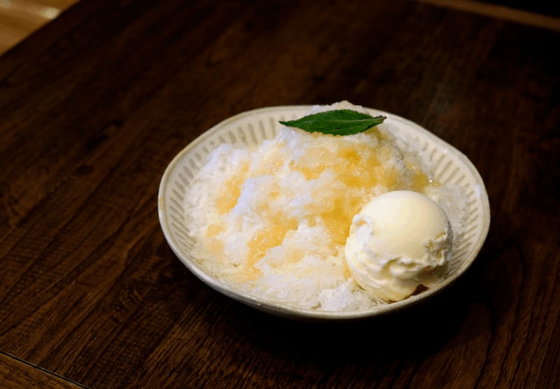 【復活】白桃みるくクリームかき氷　1,300円（税込）