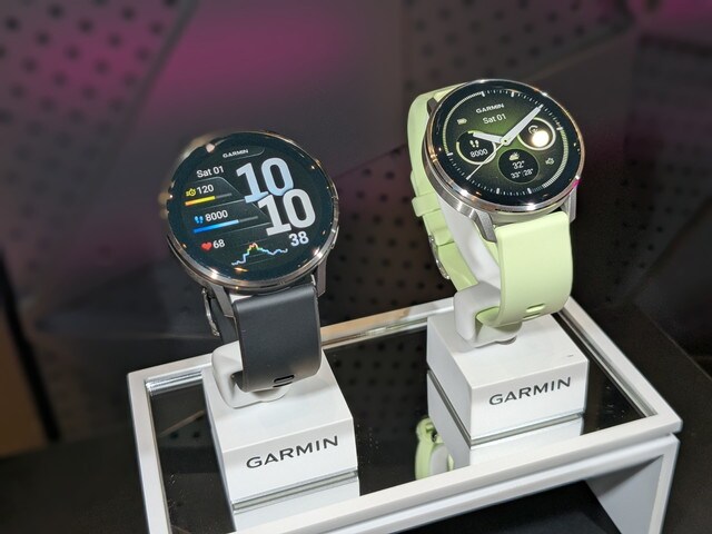 展示されたGARMIN Venu 4のバリエーション