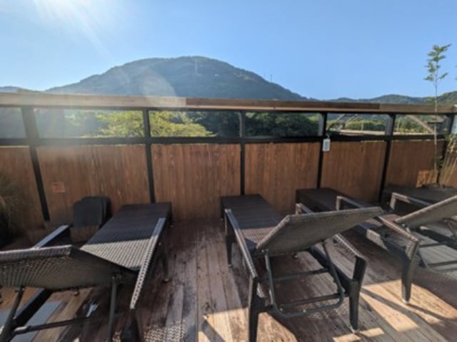 温泉からの景色