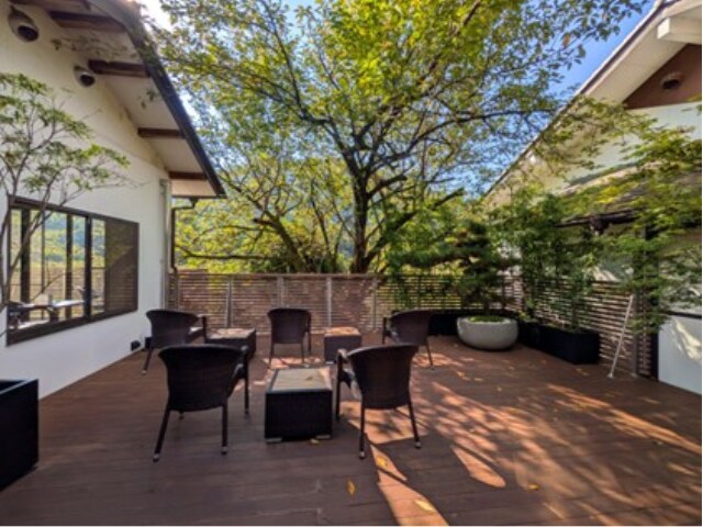 外気浴スペース