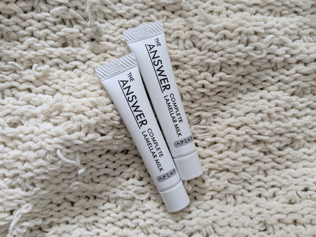 THE ANSWER COMPLETE LAMELLAR MILKのミニチューブ2本