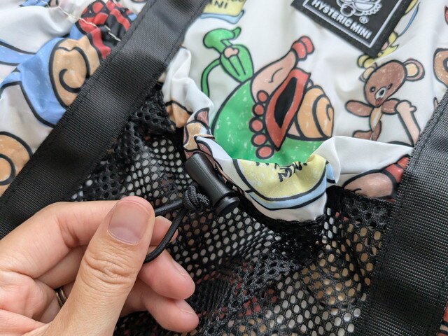 ヒステリックミニトートメッシュポケット