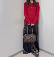 【しまむら】高見えすぎ！体型カバーも叶う「ベロアワイドパンツ」