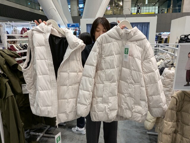 2タイプのデタッチャブルパフィーブルゾン