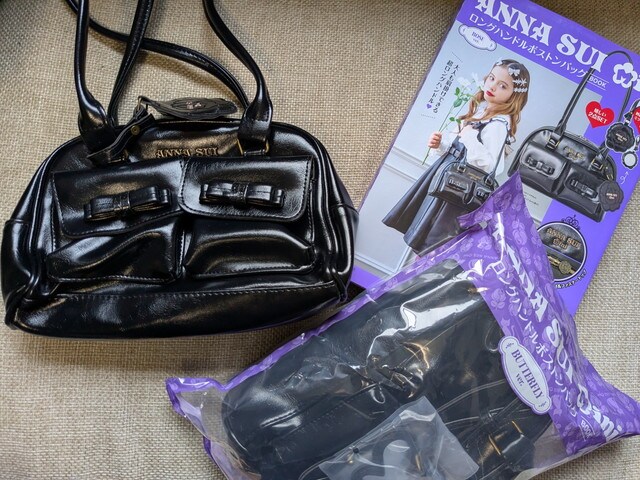 ANNASUIminiロングハンドルボストンバッグBOOK