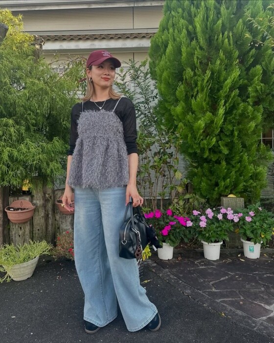 Honeys「フェザーキャミソール」