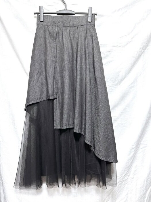 Avail「アシメ切替デニムスカート」