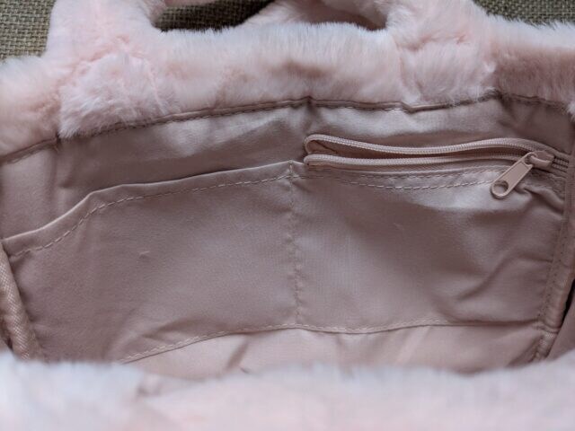 ファーバッグファスナーポケット