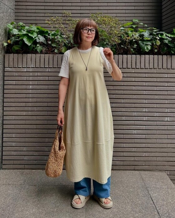 UNIQLO「ジャージーバルーンワンピース/ノースリーブ」