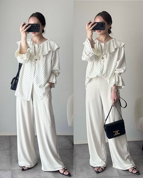 UNIQLO「クレープジャージーストレートパンツ」