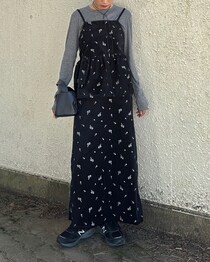 【しまむら】美くびれシルエットが作れる「ベロア刺繍ビスチェ」が超優秀！