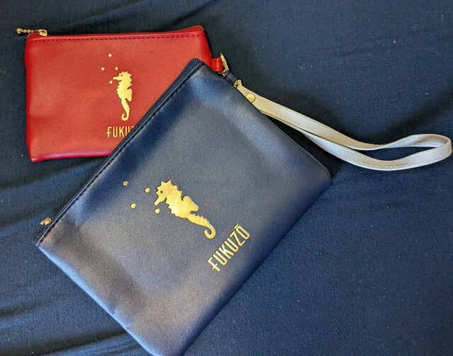FUKUZOポーチ2点のデザインとサイズ感