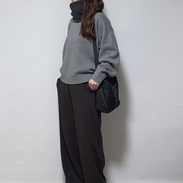 ヒートテックスフレヤーンネックゲイターを着たコーデ