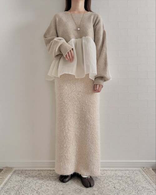 しまむらのニットプルオーバー1