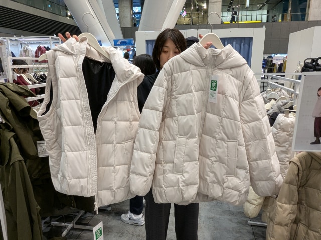 2タイプのデタッチャブルパフィーブルゾン