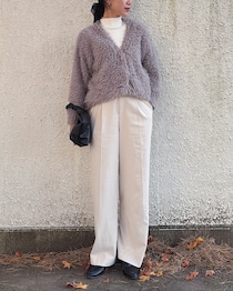 【しまパト案件】年末年始大活躍「フェザーカーディガン」が高見えすぎる♡