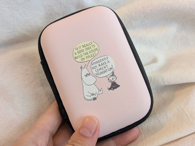 ムーミンデザインのステーショナリーケース外観