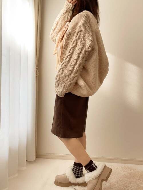 しまむらのアイボリーニット5