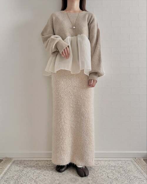 しまむらのニットプルオーバー1