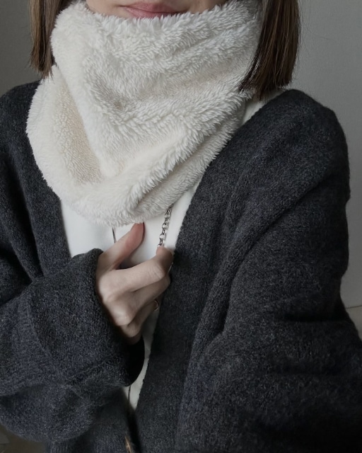 ヒートテックファーリーフリースネックウォーマーを着たコーデ