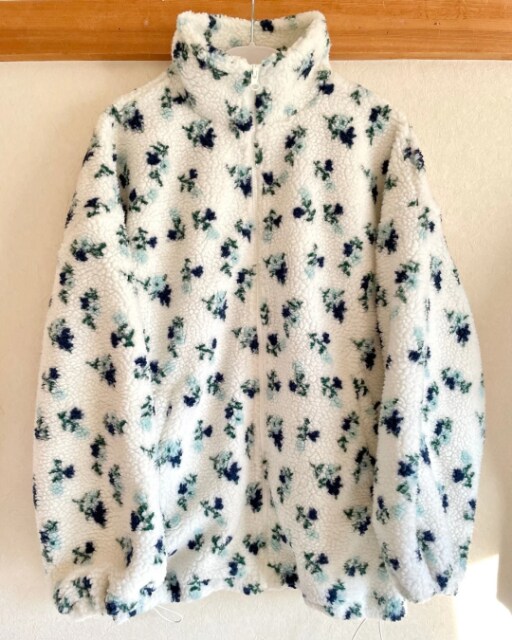 しまむらのコバナJQボアブルゾンを着たコーデ