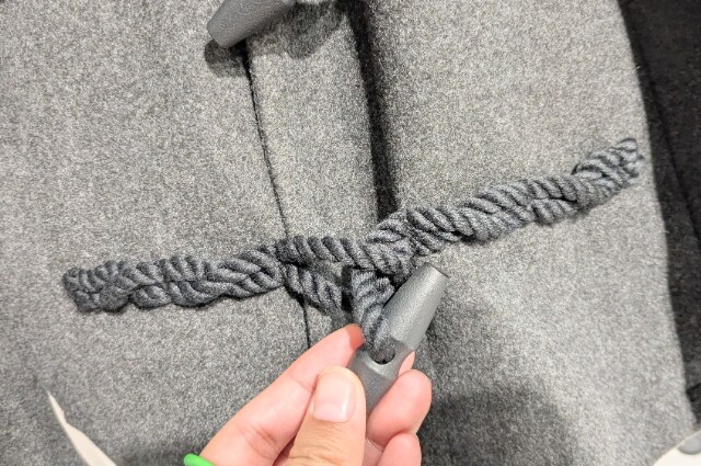 ダッフルコートのボタン