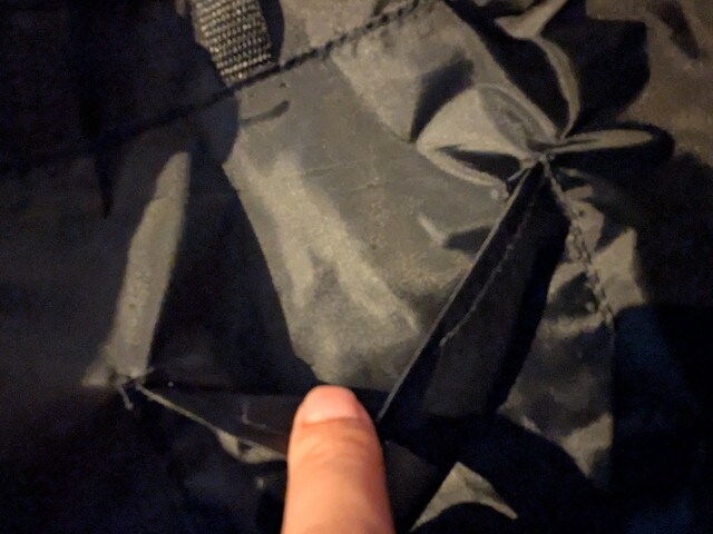 エコバッグ全体(チェック柄×キティのリボンモチーフ)